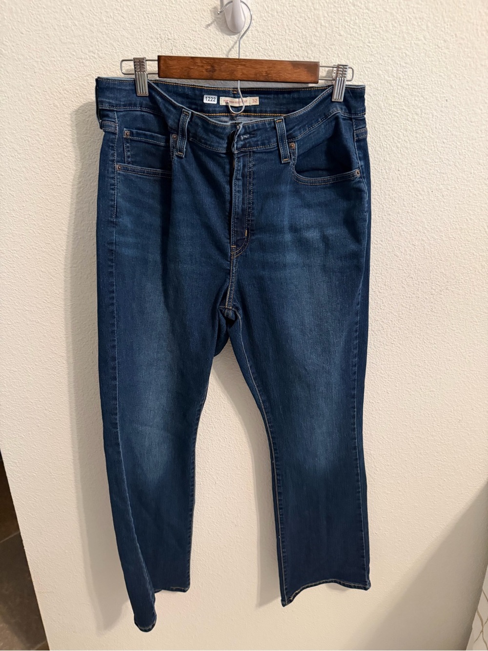 Men’s Slim Straight Jeans in Dark Indigo Blue